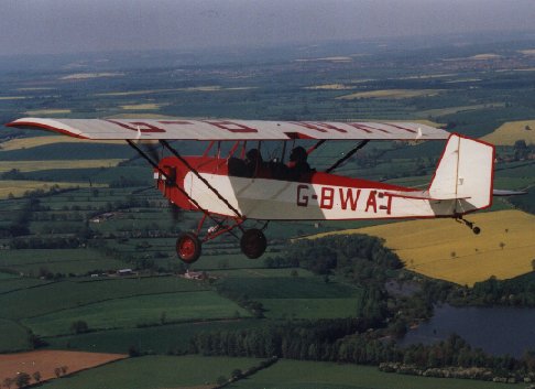 [G-BWAT airborne over Northants]